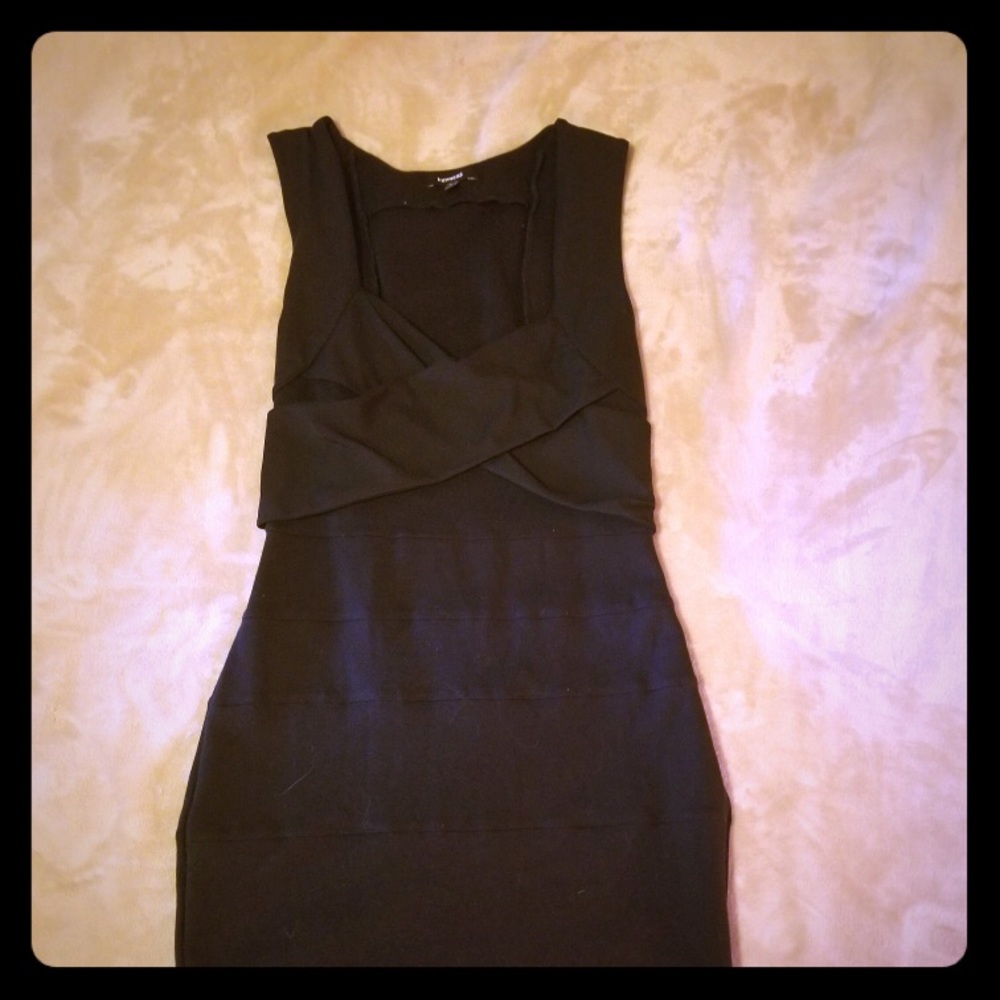 Express Black Bandage Dress